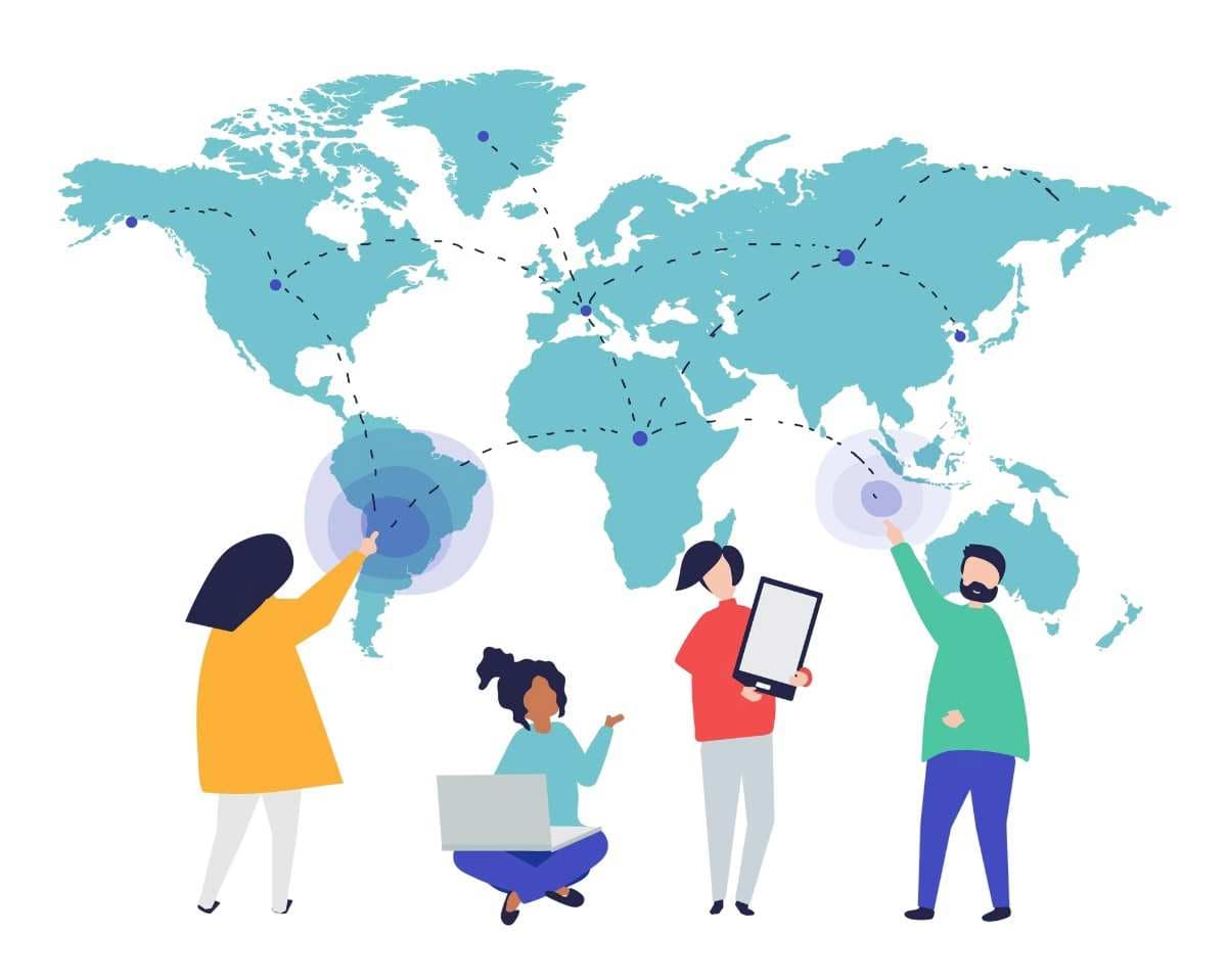 Customer World Map Chart